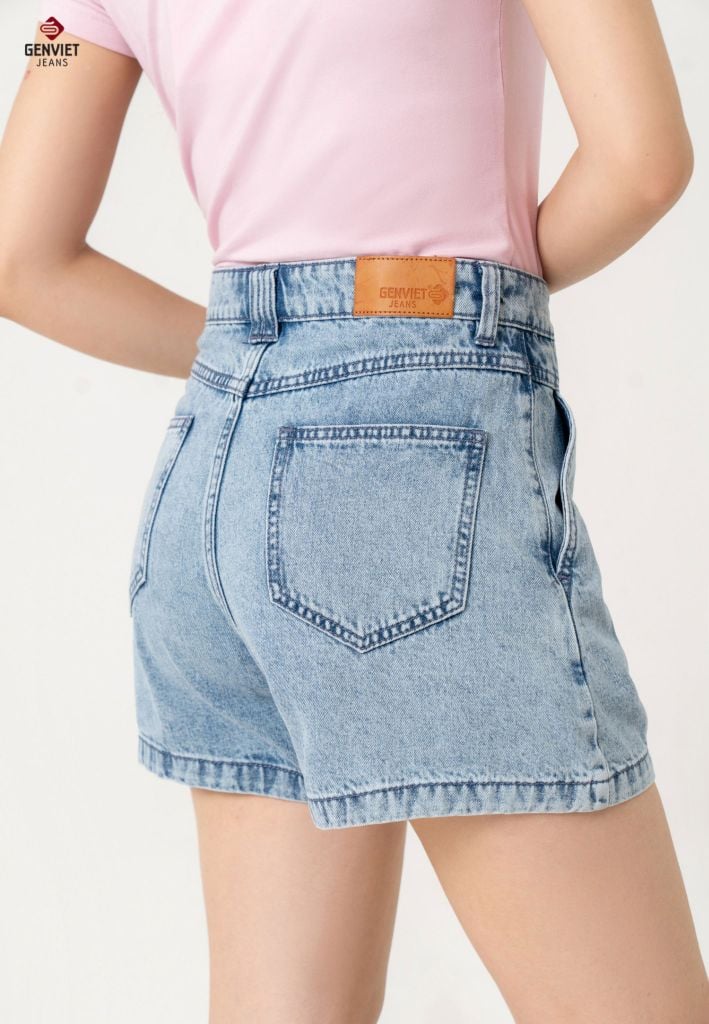 Quần Sooc Jeans Nữ Dáng A TQ428J8588
