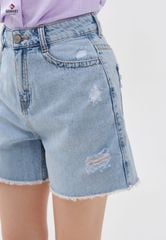 Quần Sooc Jeans Nữ Dáng A XQ428J8246