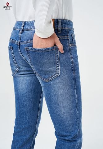 Quần Jeans Nam Ống Col Vừa T1103J8376