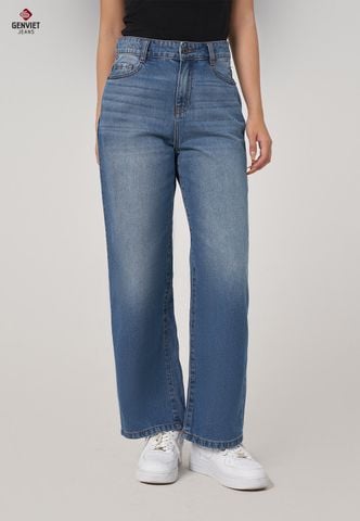 Quần Jeans Nữ Suông Vừa TQ123J8690