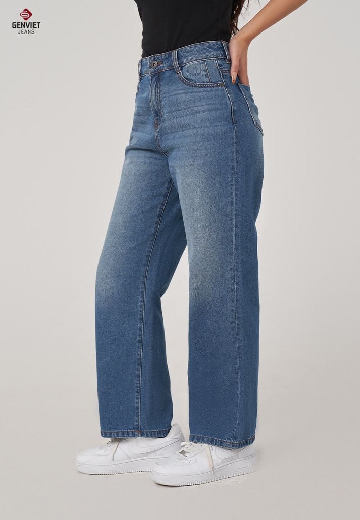 Quần Jeans Nữ Suông Vừa TQ123J8690