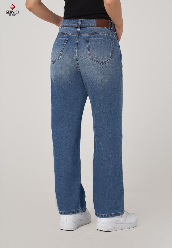 Quần Jeans Nữ Suông Vừa TQ123J8690