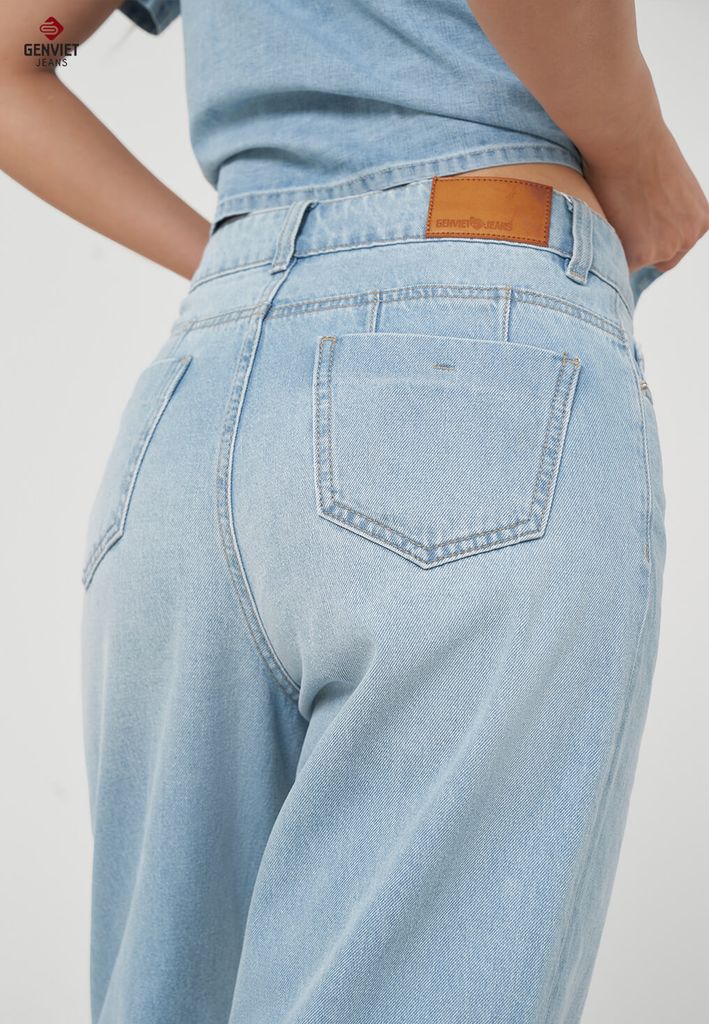 Quần Jeans Nữ Suông Vừa TQ123J8690