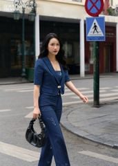 Quần Jeans Nữ Suông Vảy XQ1222J08969