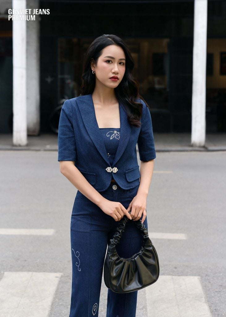 Quần Jeans Nữ Suông Vảy XQ1222J08969