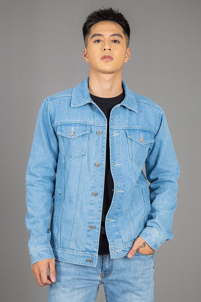 Áo Khoác Jeans 1 Lớp Nam