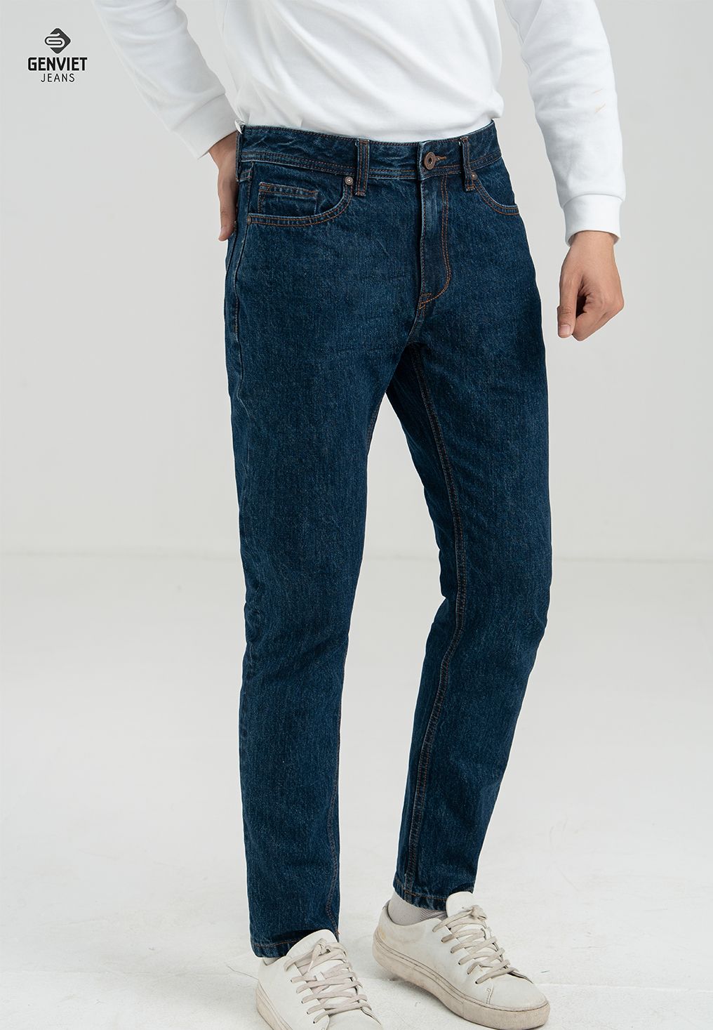  Quần Dài Nam Jeans Col Đứng D1108J8100 