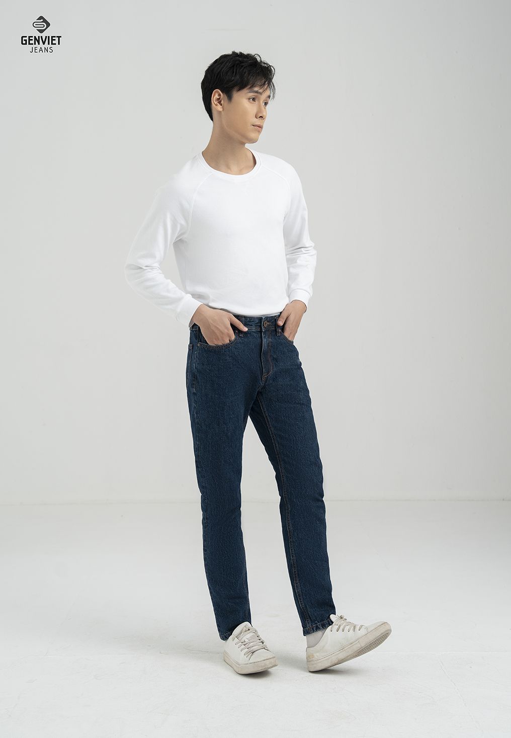  Quần Dài Nam Jeans Col Đứng D1108J8100 