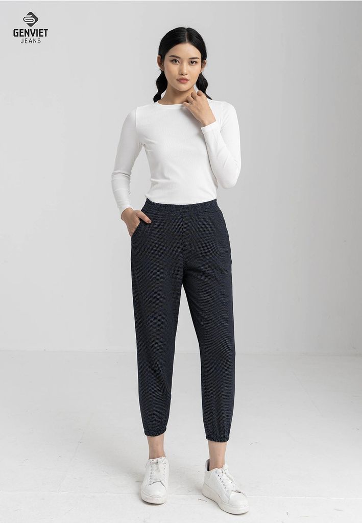 Quần Nhung Nữ Form Jogger TQ111N8088