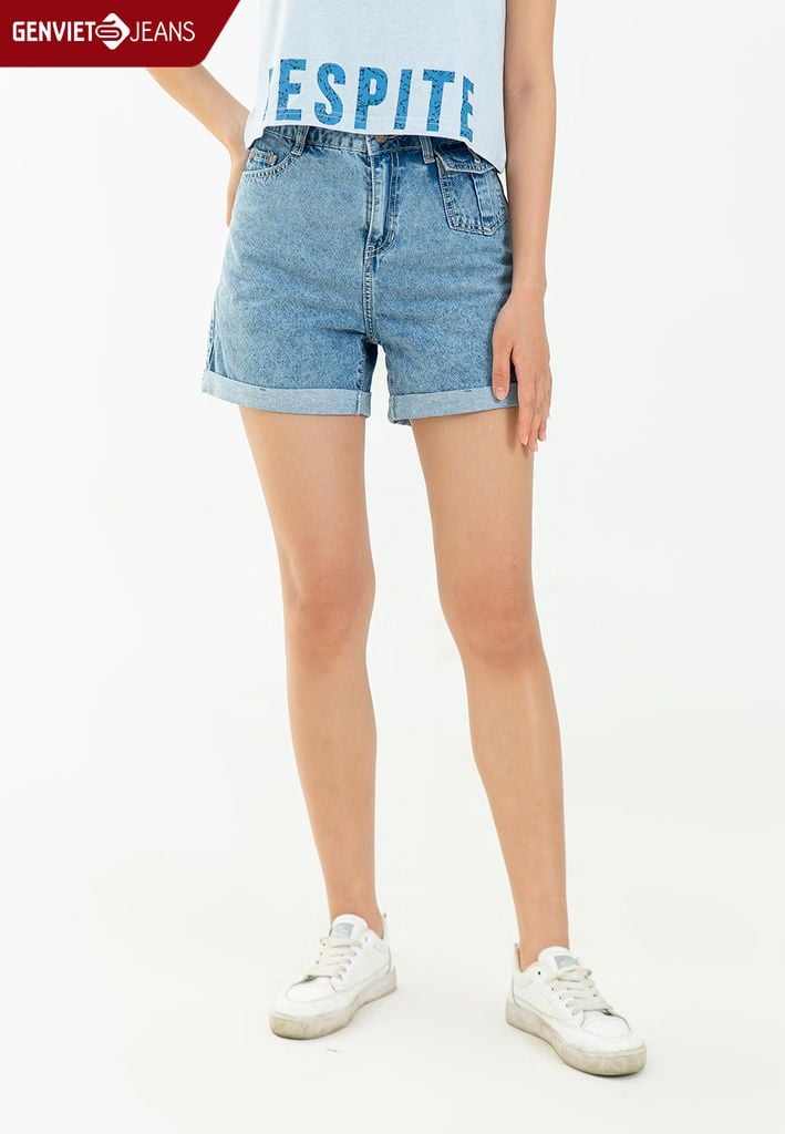 Quần Sooc Nữ Jeans Dáng A TQ428J2218