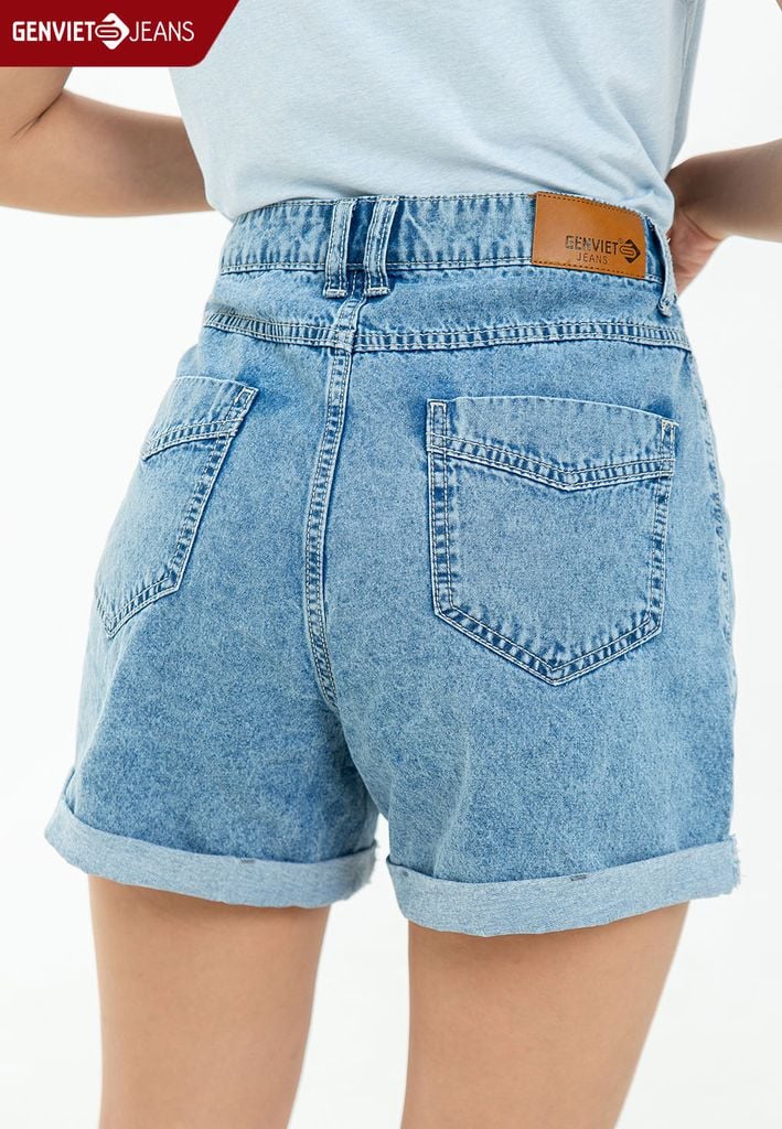 Quần Sooc Nữ Jeans Dáng A TQ428J2218