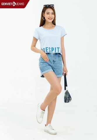 Quần Sooc Nữ Jeans Dáng A TQ428J2218