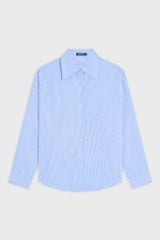 Áo Sơmi Nữ Dài Tay Thô Kẻ Suông TA1224C08978