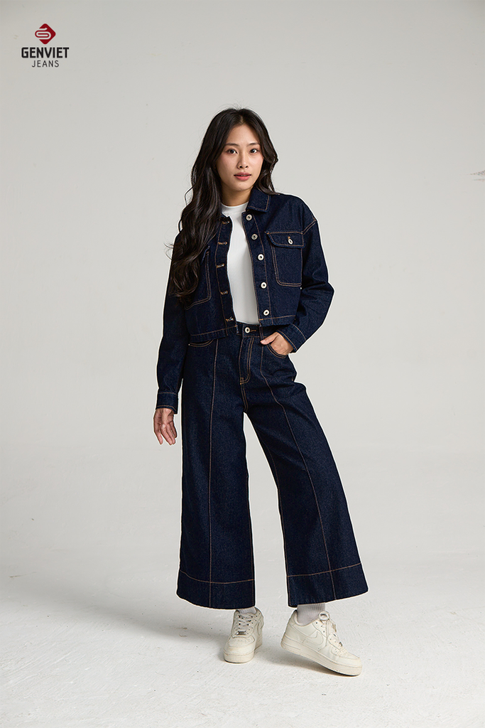 Áo Khoác Jeans Nữ 1 Lớp TK1229J08859