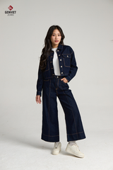 Áo Khoác Jeans Nữ 1 Lớp TK1229J08859