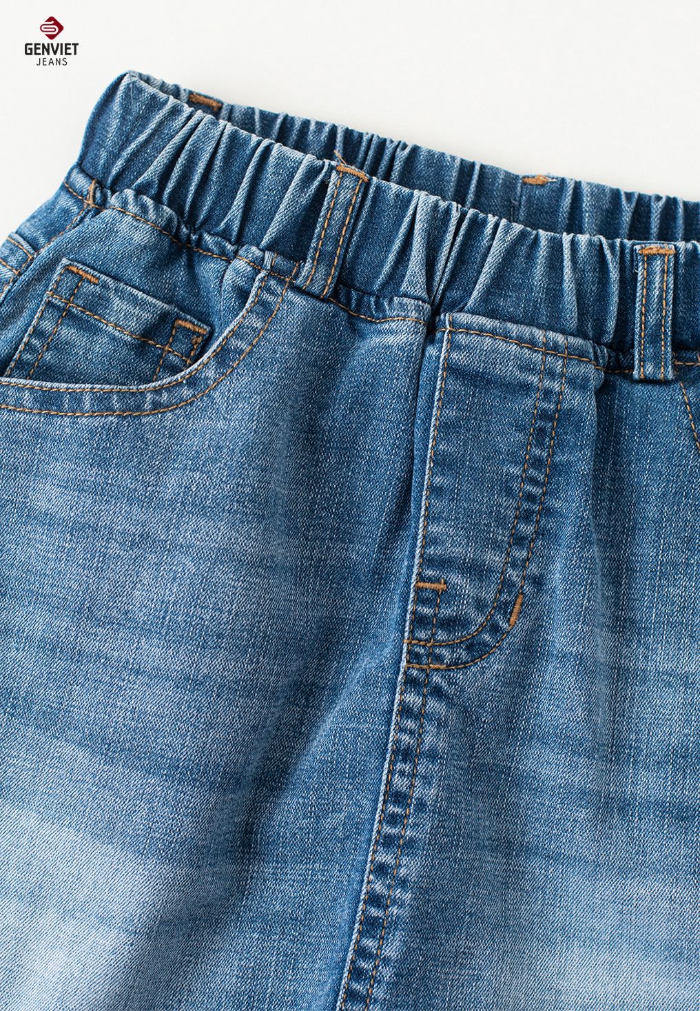  Chân Váy - Juyp Bé Gái Jeans Suông KJ333J8487 