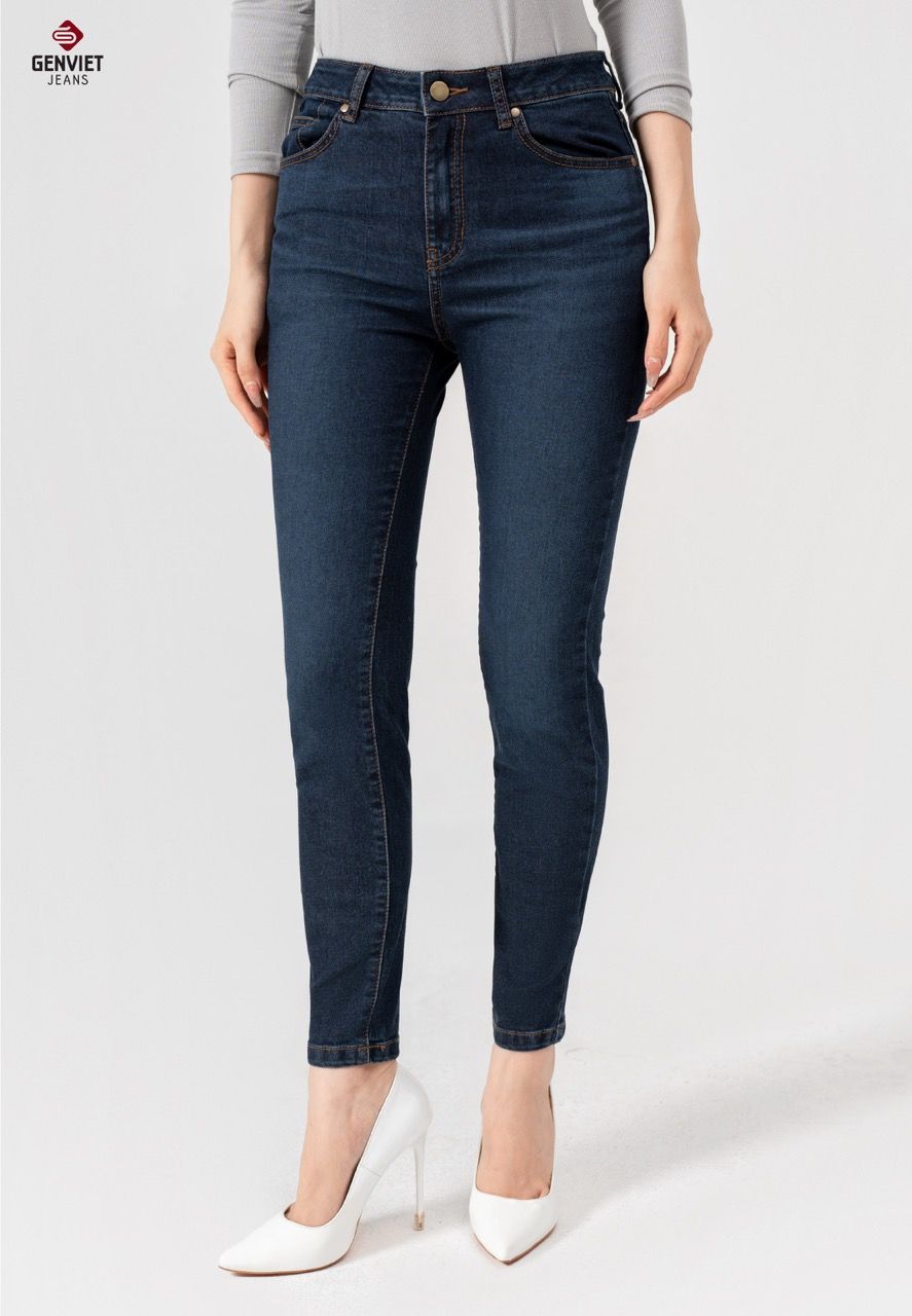  Quần Dài Nữ Jeans Ôm Co Giãn DQ103J8396 