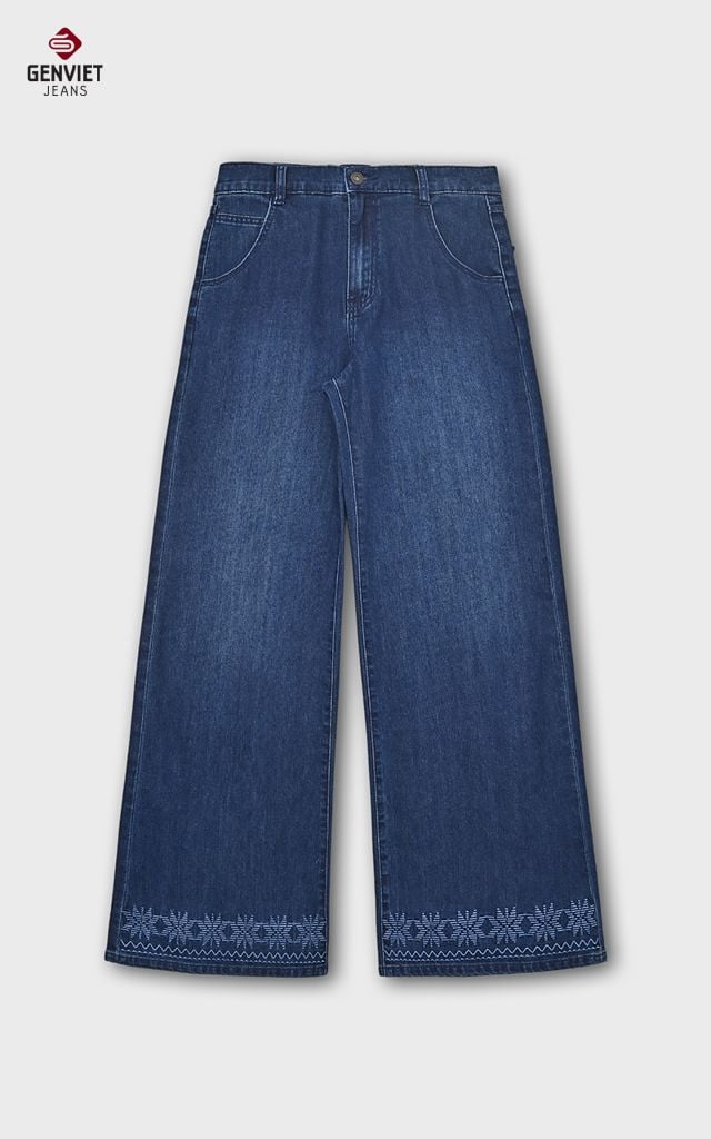 Quần Jeans Nữ Ống Vảy