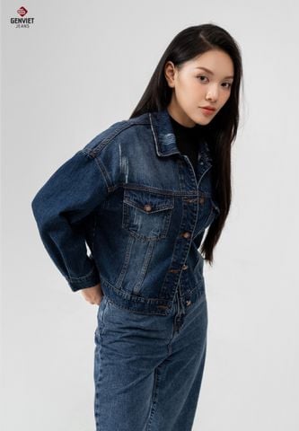 Áo Khoác Jeans Nữ 1 Lớp TK124J8459