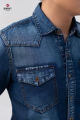 Áo Sơ Mi Jeans Dài Tay Nam T3121J8535