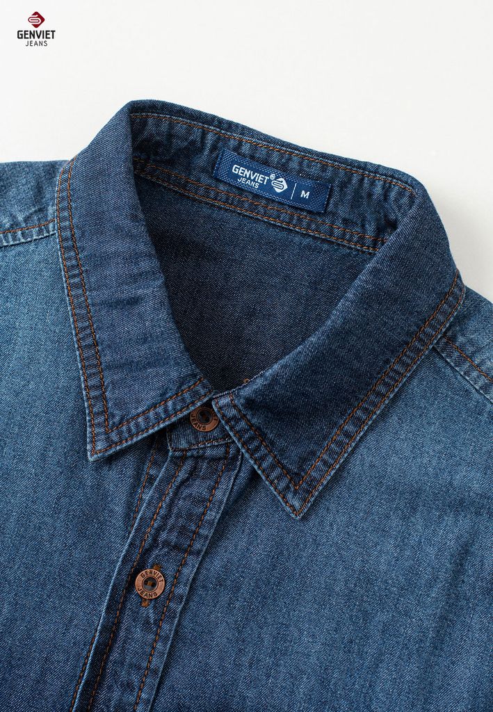 Áo Sơ Mi Jeans Dài Tay Nam D3123J8419
