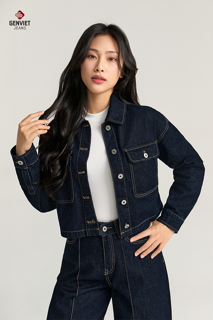 Áo Khoác Jeans Nữ 1 Lớp TK1229J08859