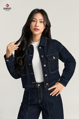 Áo Khoác Jeans Nữ 1 Lớp TK1229J08859