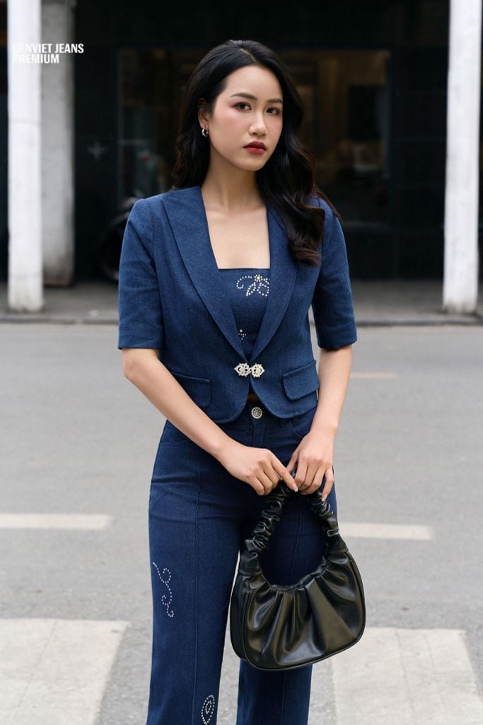Áo Khoác Jeans Nữ 1 Lớp XK1218J08968