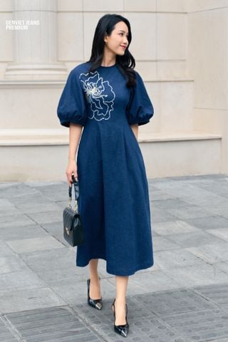Đầm Jeans Nữ Xoè XD2227J08974