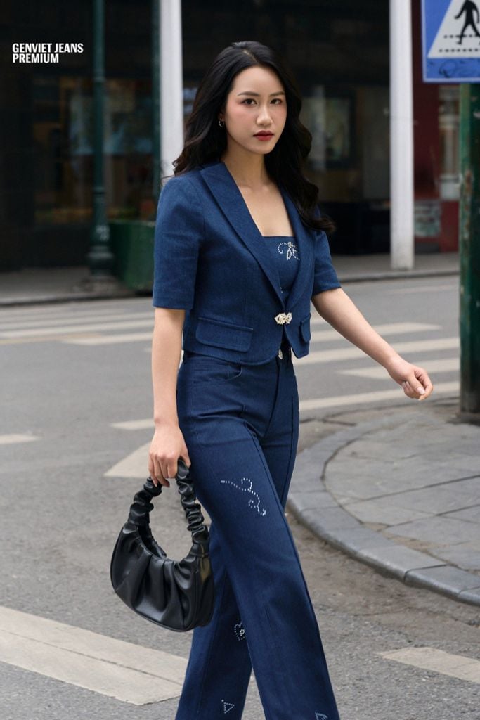 Áo Khoác Jeans Nữ 1 Lớp XK1218J08968