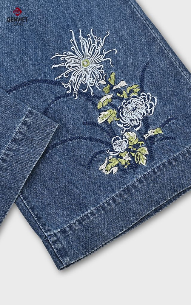Quần Jeans Nữ Ống Vảy
