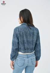 Áo Khoác Jeans Nữ  Bomber