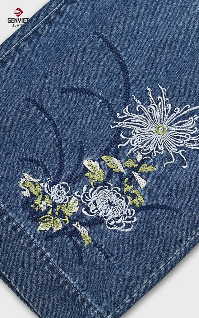 Quần Jeans Nữ Ống Vảy