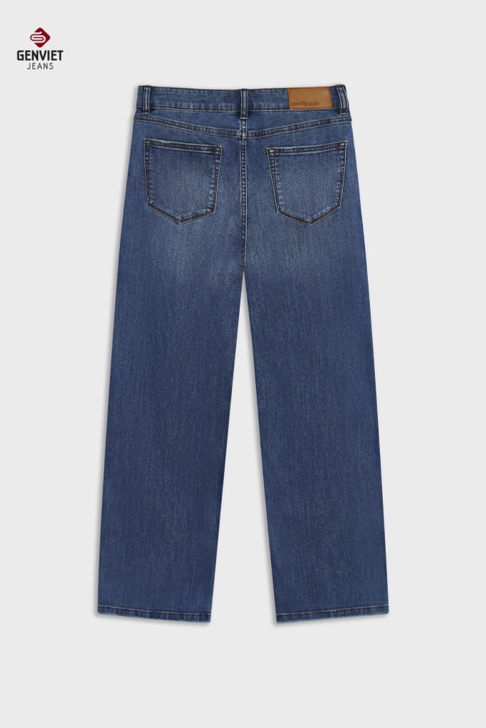 Quần Dài Jeans Nữ Suông Vừa