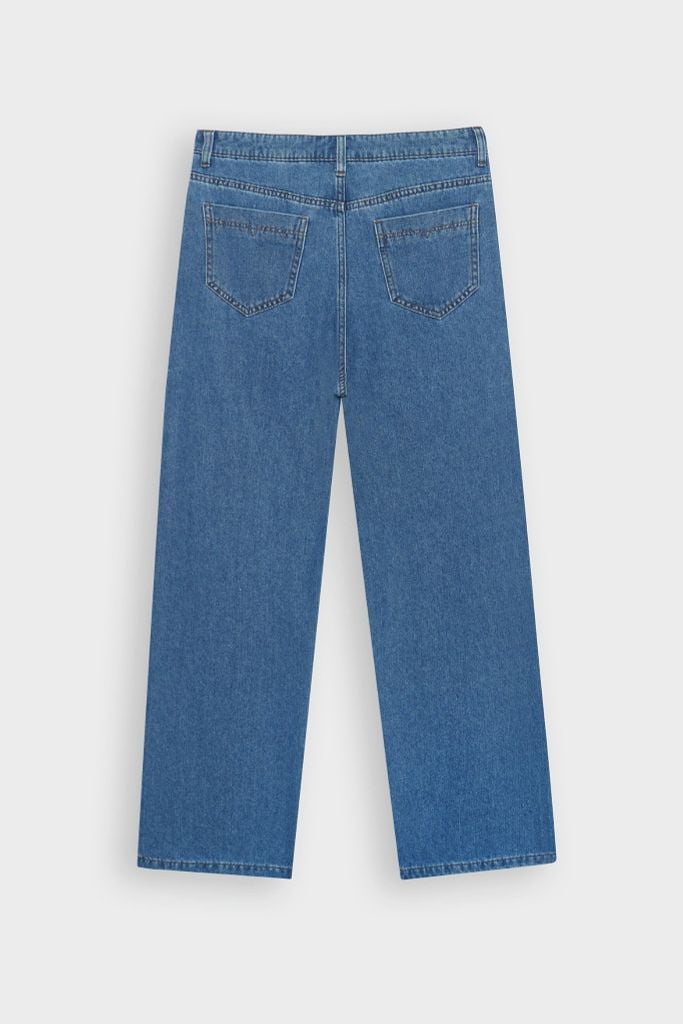 Quần dài jeans nữ dáng suông vừa DQ1223J08980