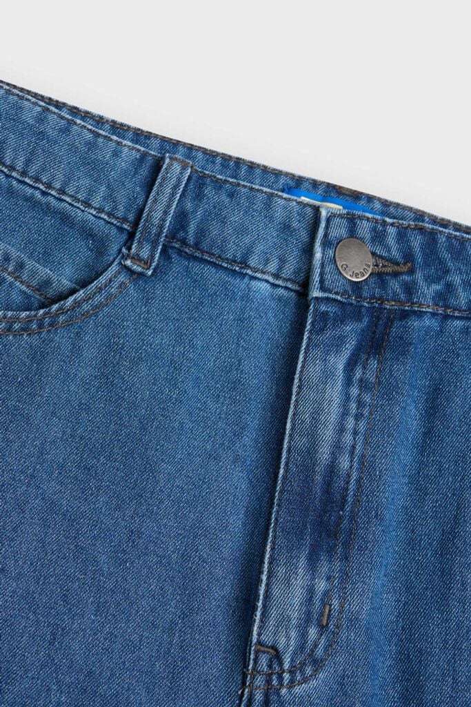 Quần dài jeans nữ dáng suông vừa DQ1223J08980