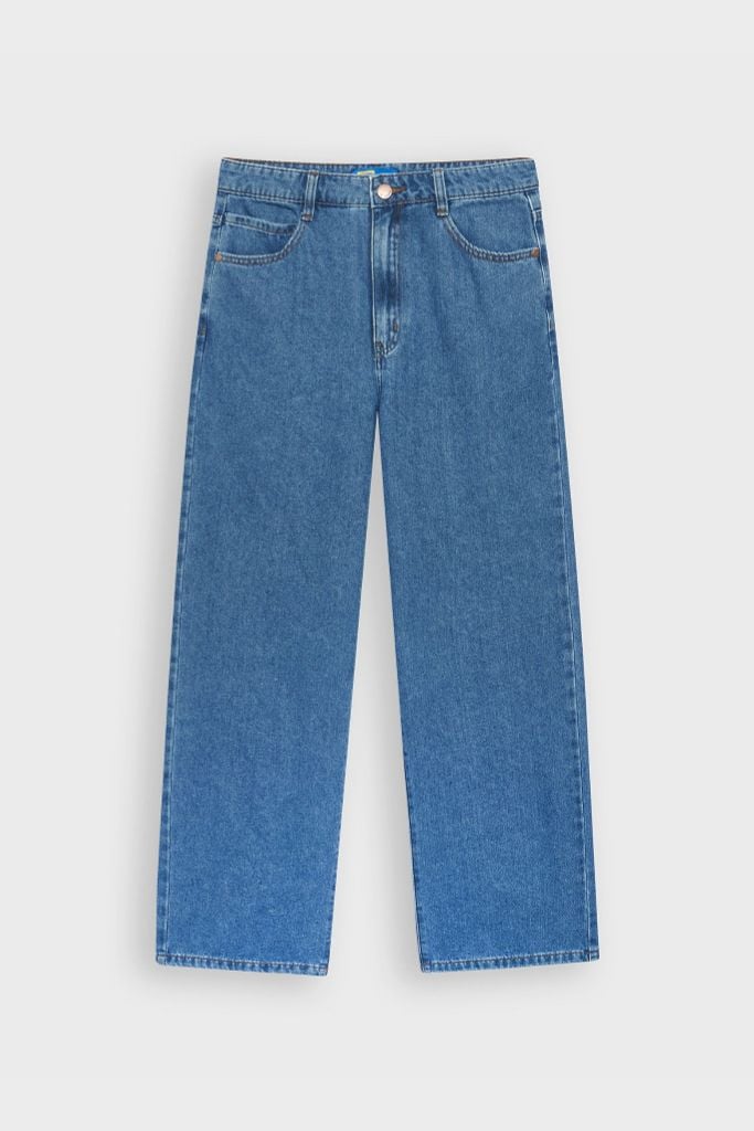 Quần dài jeans nữ dáng suông vừa DQ1223J08980
