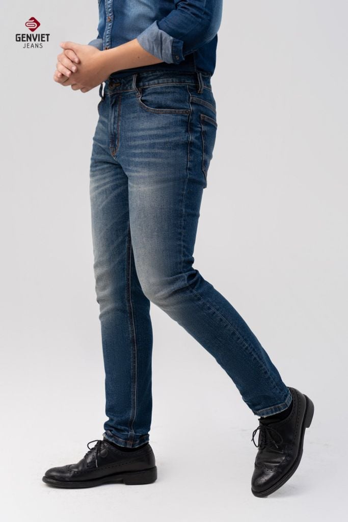 Quần Jeans Nam Ống Col Vừa TQ1103J08747