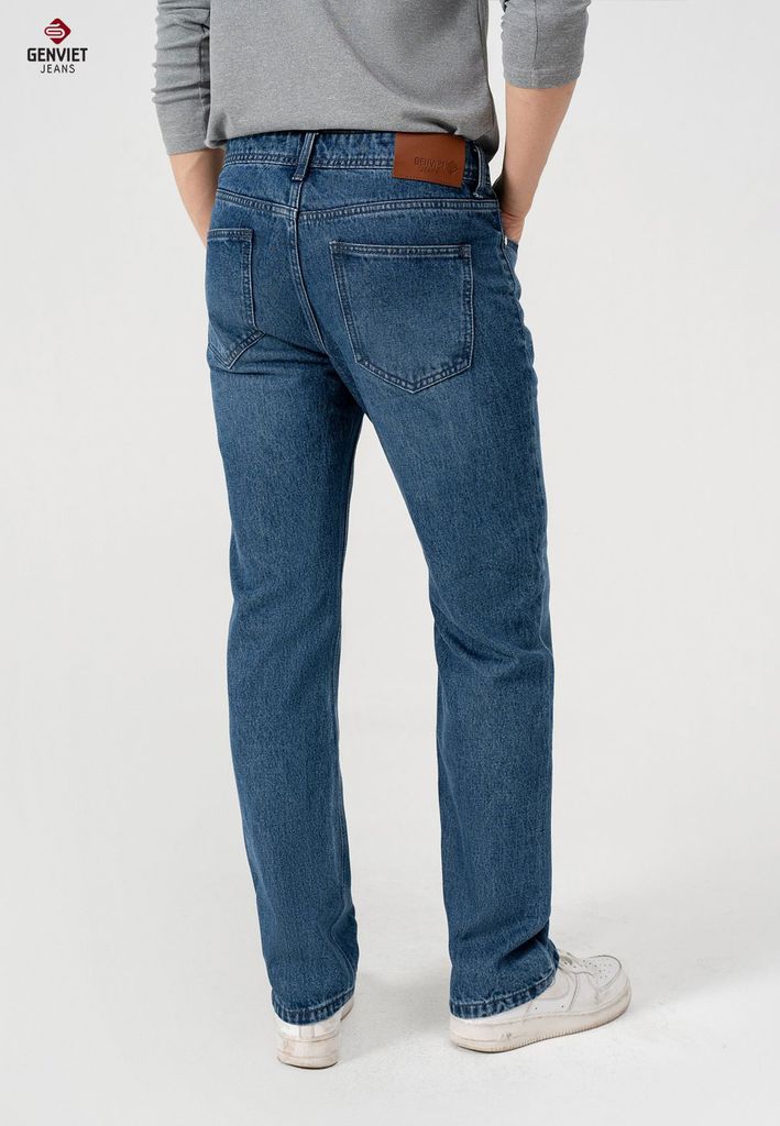 Quần Jeans Nam Ống Đứng D1109J8378