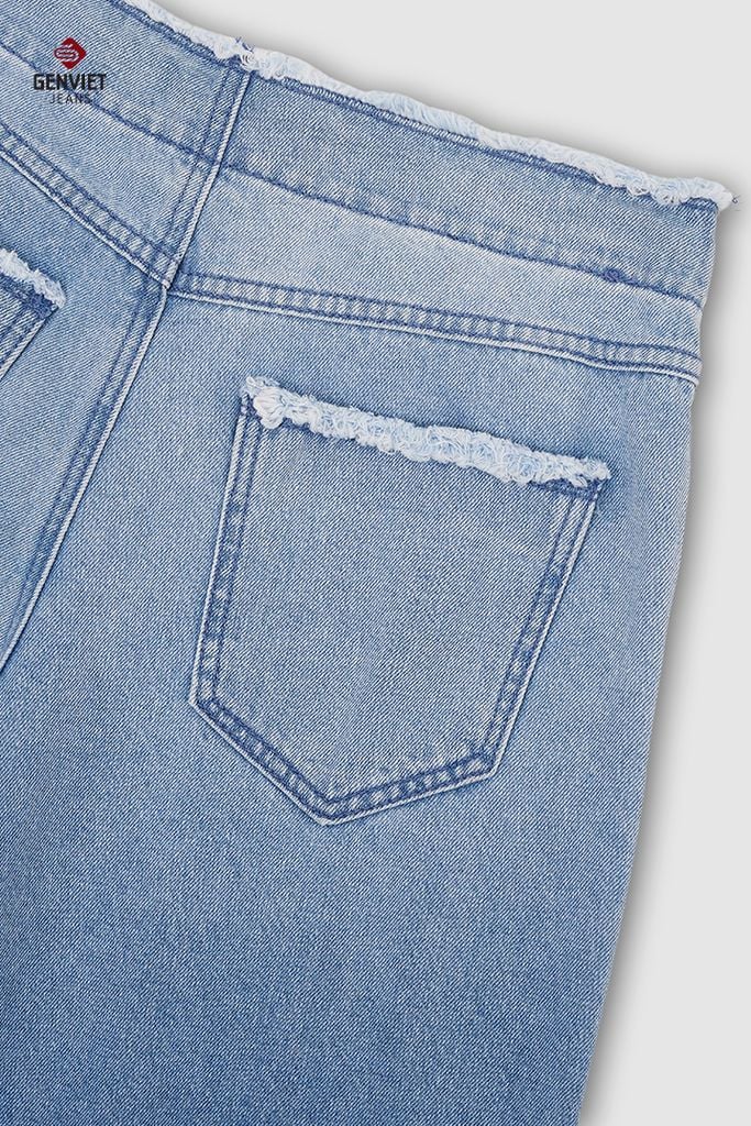 Quần Jeans Nữ Ống Suông XQ124J8692
