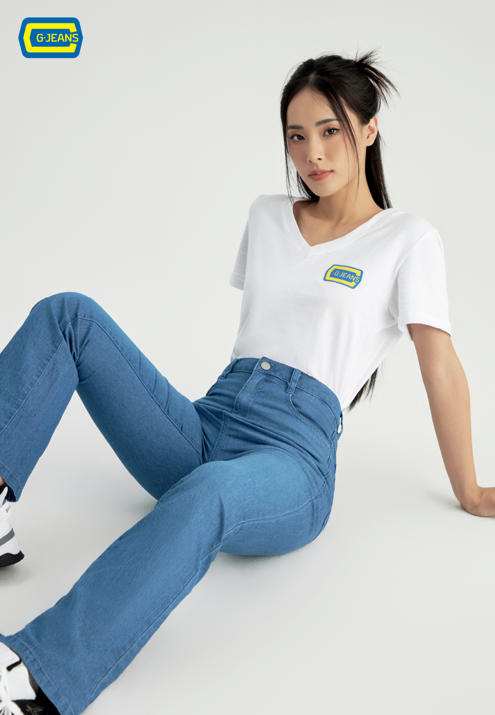  Quần Dài Nữ Jeans Vảy TQ110J8155 