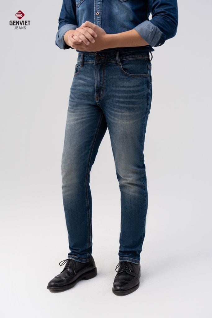 Quần Jeans Nam Ống Col Vừa TQ1103J08747