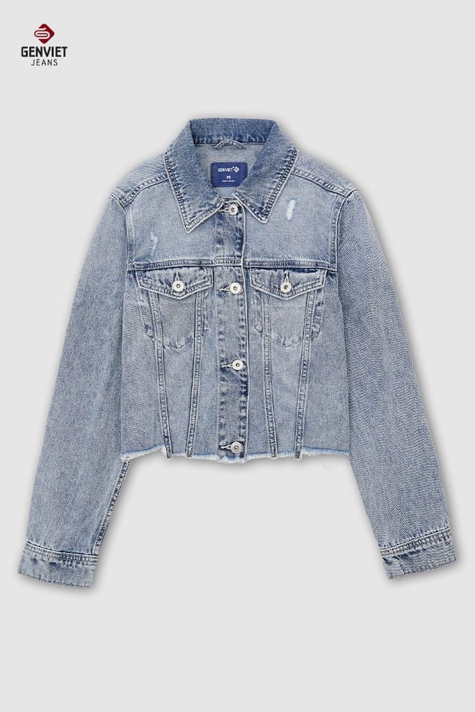Áo Khoác Jeans Nữ 1 Lớp TK1218J08751