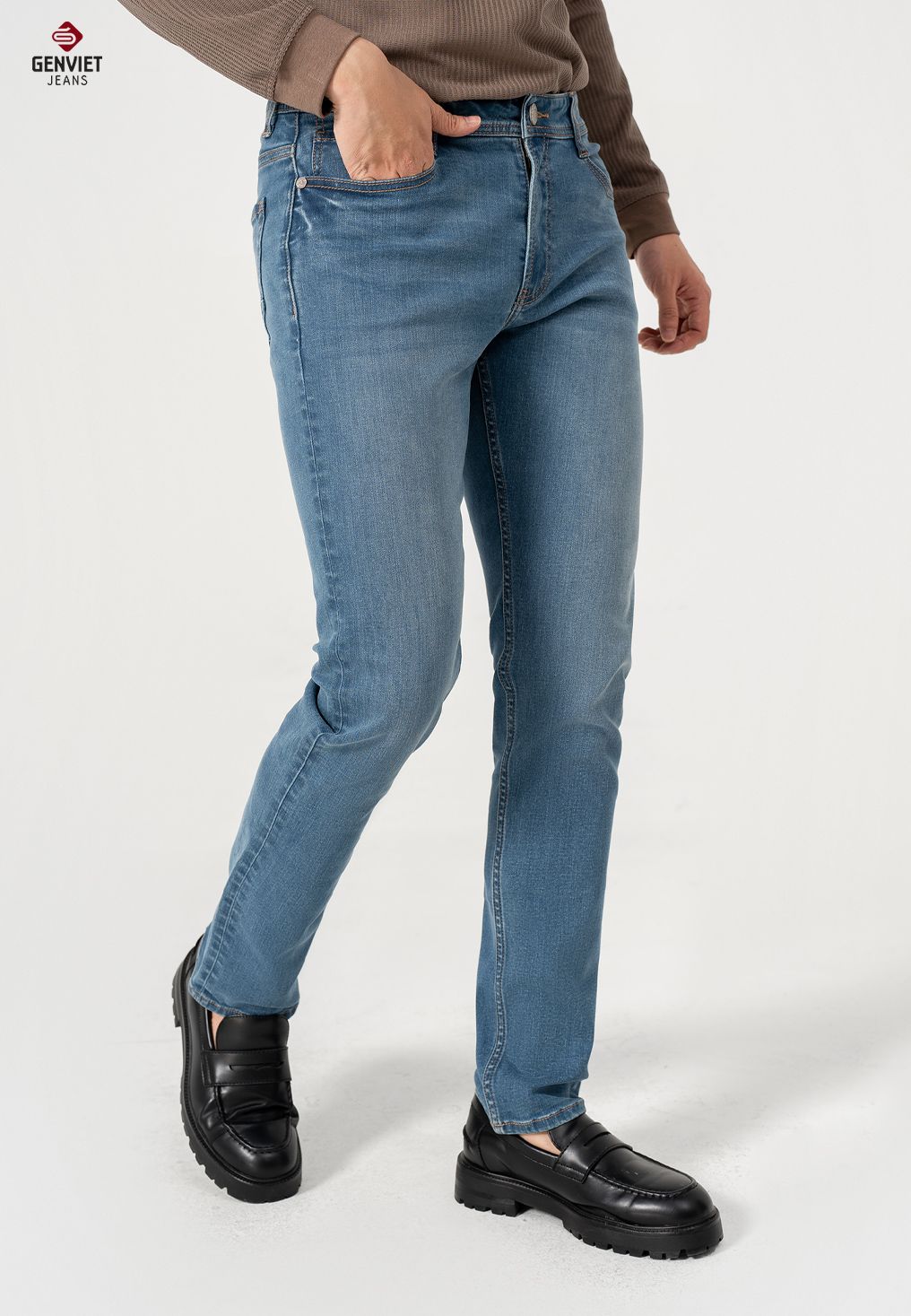  Quần Dài Nam Jeans Col Đứng D1108J8385 