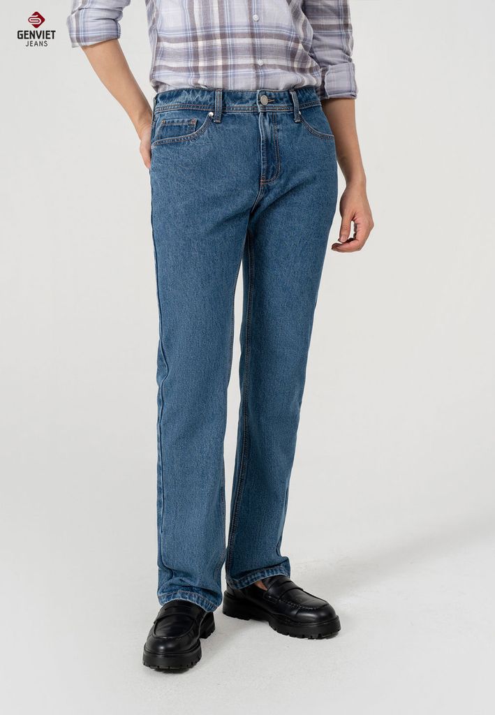 Quần Jeans Nam Ống Đứng D1109J8377