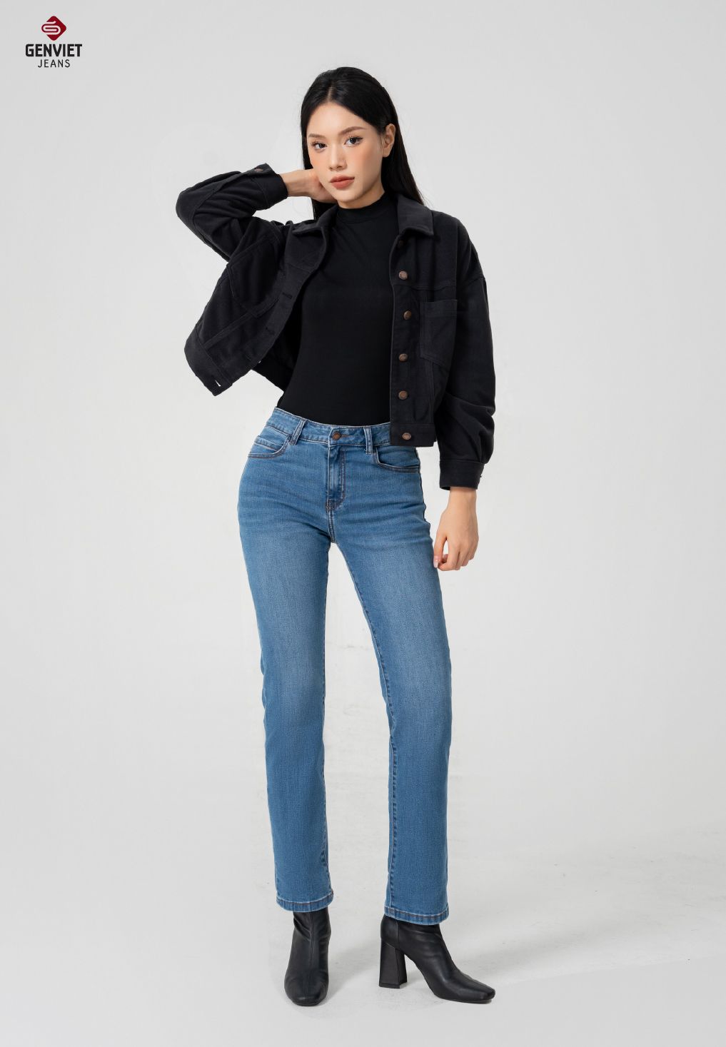  Quần Dài Nữ Jeans Đứng DQ109J8399 