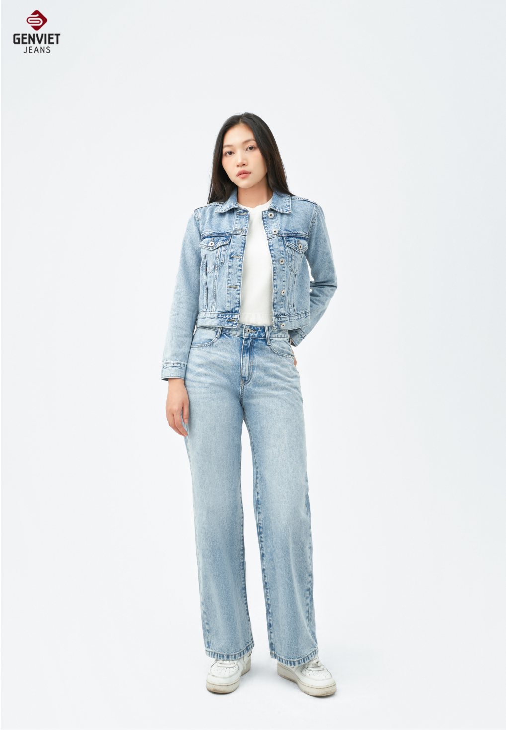  Áo Khoác Jeans Nữ Croptop W241.G.XK1229J08833 