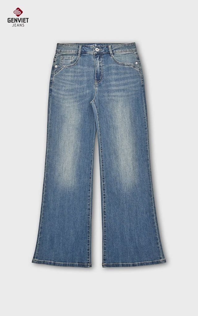 Quần Jeans Nữ Ống Vảy TQ1222J08843