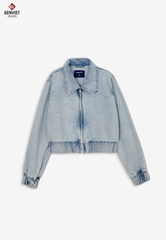 Áo Khoác Jeans Nữ  Bomber