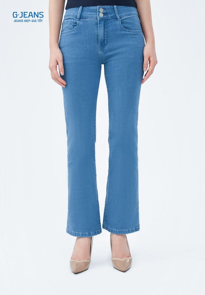 Quần Jeans Nữ Suông Vảy DQ1210J08783